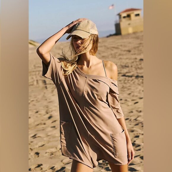 Free People Pants - Free People Movement Hot Shot Tee Romper NWT